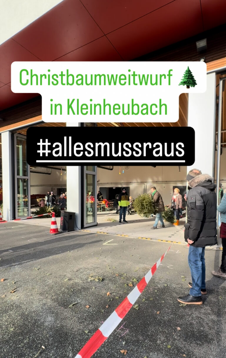 Christbaumweitwurf in Kleinheubach